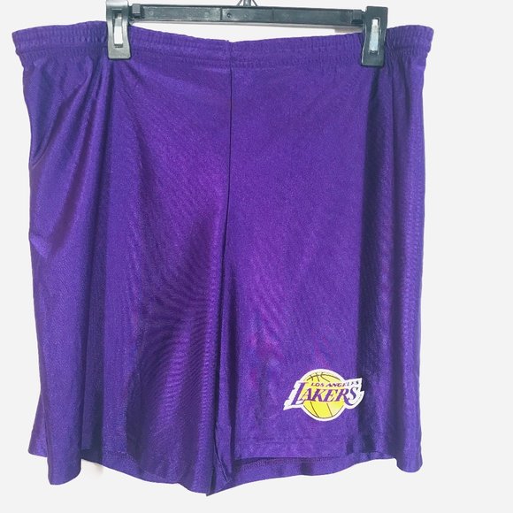 Majestic Other - Vintage Los Angeles Lakers Basketball Shorts L